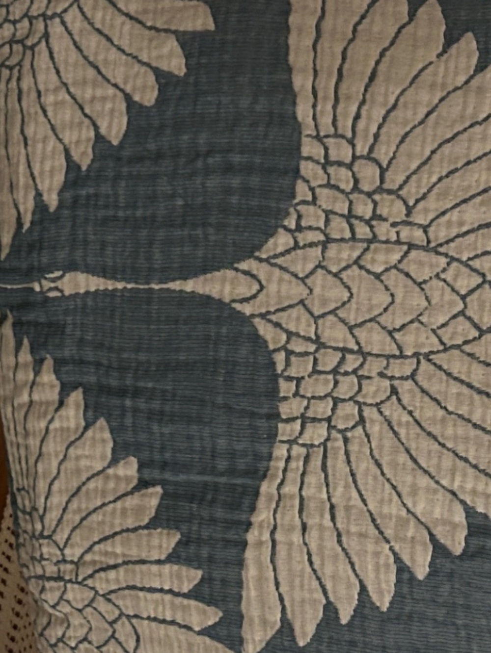 Luxury Woven King Bedspread in Teal 100% Cotton Quilted + Woven 2 Side NEW - Picture 11 of 16